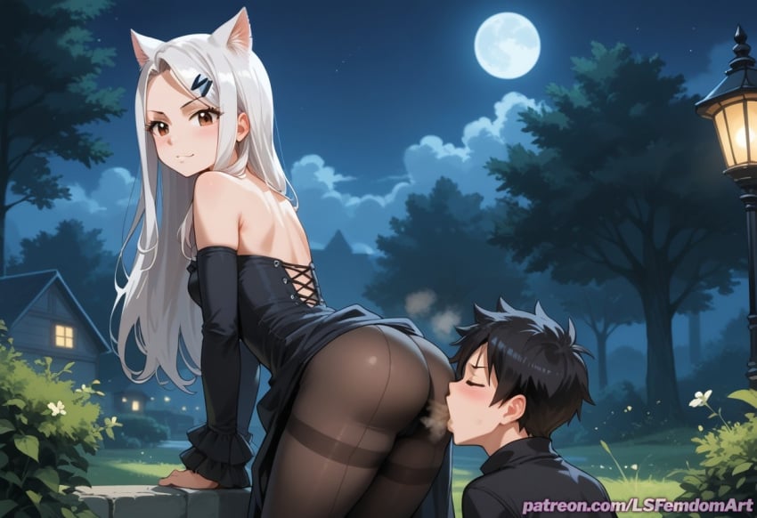 ai_generated ass_sniffing ass_worship carla_(fairy_tail) face_fart fairy_tail fart fart_fetish fart_torture farting farting_in_face femdom humiliation lsfemdomart romeo_conbolt