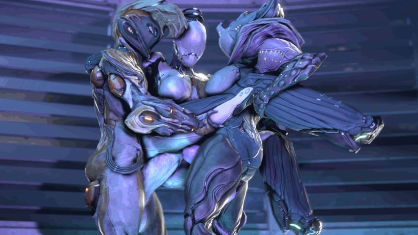 3d 3girls anal animated breasts carry double_penetration ember_(warframe) futanari intersex multiple_girls nova_(warframe) saryn_(warframe) standing standing_sex suit uncensored vaginal_penetration warframe wattchewant