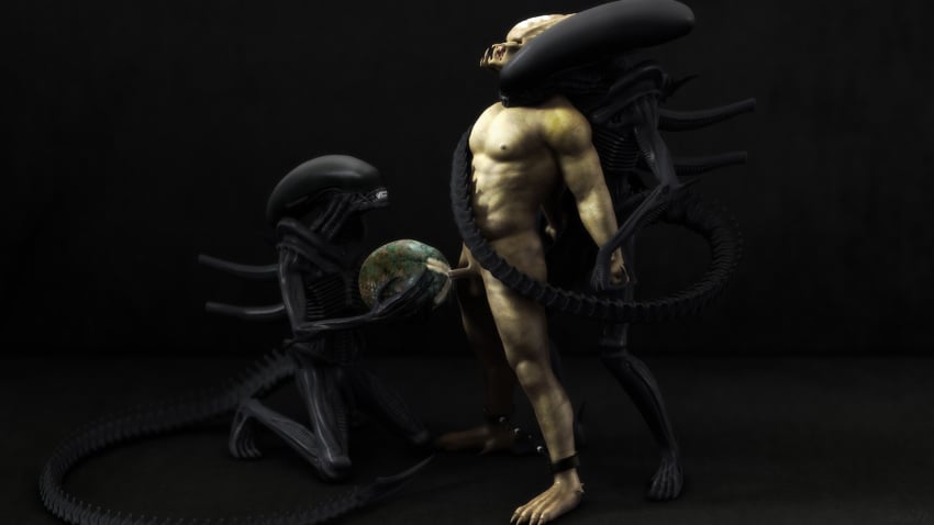 3d alien_(franchise) alien_vs_predator corwyn interspecies male male_only predator_(franchise) xenomorph yautja