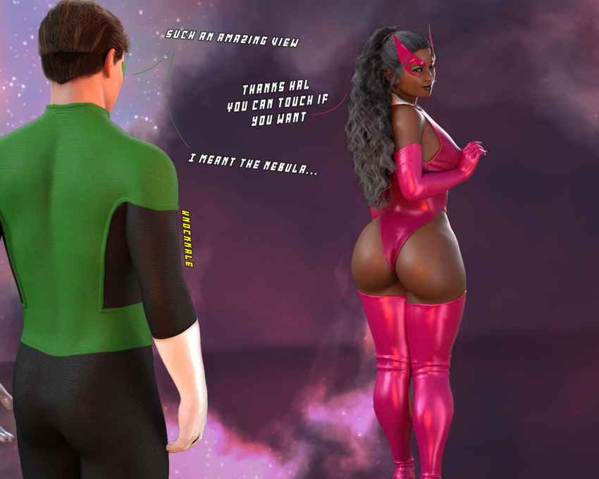 1boy 1boy1girl 1girls 3d ass big_ass big_breasts bottom_heavy breasts brown-skinned_female brown_body brown_skin bust busty chest curvaceous curvy curvy_figure dark-skinned_female dark_skin dc dc_comics fatality_(dc) female female_focus green_lantern green_lantern_(series) green_lantern_corps hal_jordan hips hourglass_figure huge_ass huge_breasts human knockkale large_ass large_breasts legs light-skinned_male light_skin male/female mature mature_female star_sapphire star_sapphire_(dc) star_sapphire_corps straight thick thick_hips thick_legs thick_thighs thighs top_heavy violet_lantern voluptuous voluptuous_female waist wide_hips