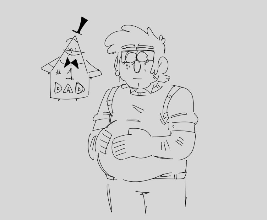 2boys bileshroom bill_cipher doodle gay gravity_falls male_pregnancy meme mpreg pregnant pregnant_belly pregnant_male shitpost stanford_pines