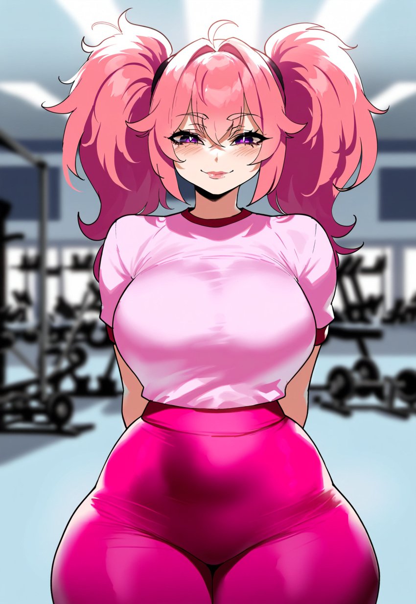 ai_generated ass ass_focus big_ass big_breasts big_butt big_thighs dijiai focus from_front_position front_view gym gym_uniform hourglass_figure ironmouse looking_at_viewer nsfw round_ass round_butt thick thick_ass thick_butt thick_legs thick_thighs thighs virtual_youtuber vshojo vtuber wide_hips