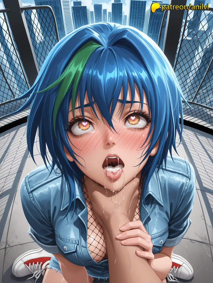 1boy 1girls 2025 ai ai_assisted ai_generated alley anilvl anime anime_girl anime_style architecture arm_hair artist_name ball barbed_wire basketball bathroom blue_hair blush breast breasts breasts breasts brick brick_floor brick_wall bridge building bust cage ceiling chain-link_fence chest city cityscape cleavage converse cum_in_mouth day east_asian_architecture electric_fan female fence ferris_wheel fisheye fishnet_bodysuit fishnet_gloves fishnet_legwear fishnets hairy hammock hand_net heart hexagon hi_res high_quality high_resolution high_school_dxd highres holding_ball honeycomb_(pattern) honeycomb_background jacket keyboard_(computer) looking_at_viewer multicolored_hair net nike nose_blush open_mouth oral_invitation outdoors patreon patreon_username pavement plaid_legwear pool pov pubic_hair racket real_world_location rooftop saliva school shoes short_hair short_sleeves shouji sidewalk silk skyscraper sneakers solo_focus spider_web spider_web_print sport sportswear stable_diffusion stadium stained_glass stone_floor stone_wall straight streaked_hair sweat taimanin_suit tennis tennis_ball tennis_racket tennis_uniform tile_floor tile_wall tiles toilet tokyo_(city) tongue tongue_out two-tone_hair unmoving_pattern volleyball watermark xenovia_quarta