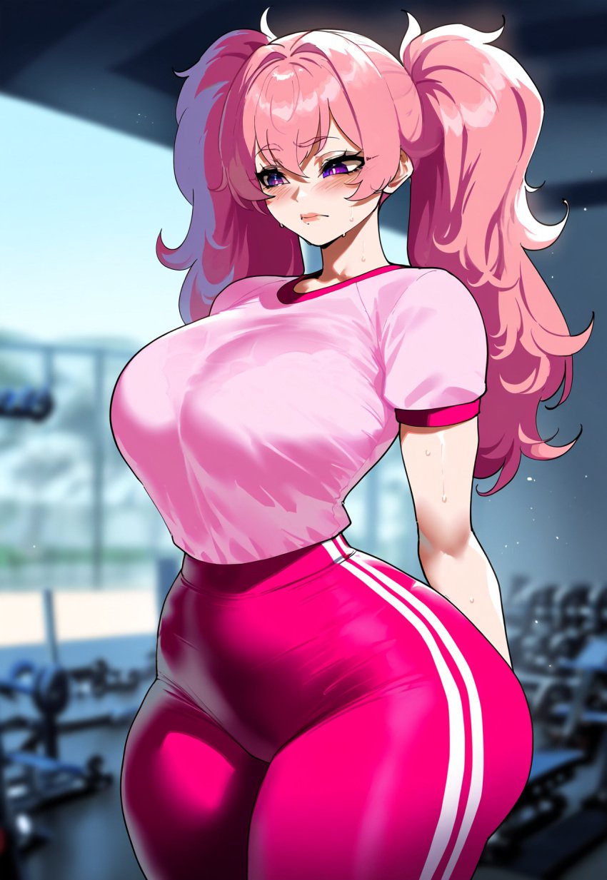 ai_generated ass ass_focus big_ass big_breasts big_butt big_thighs dijiai fat_ass focus from_front_position front_view gym gym_uniform hourglass_figure ironmouse looking_at_viewer massive_ass massive_butt nsfw round_ass round_butt shy thick thick_ass thick_butt thick_legs thick_thighs thighs virtual_youtuber vshojo vtuber wide_hips