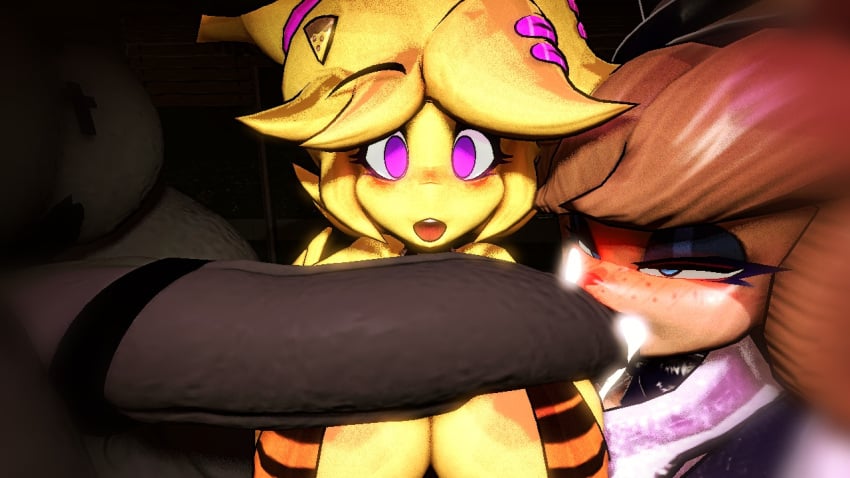 3d anthro big_penis chica_(fnaf) chiku cryptiacurves cum_in_mouth fnaf freddy_(fnaf) fredina's_nightclub fredina_(cally3d) futa_on_female futadomgod futanari huge_cock karelia_(acerattman) karelia_futanari_(acerattman) large_breasts sfm video_game_character video_games