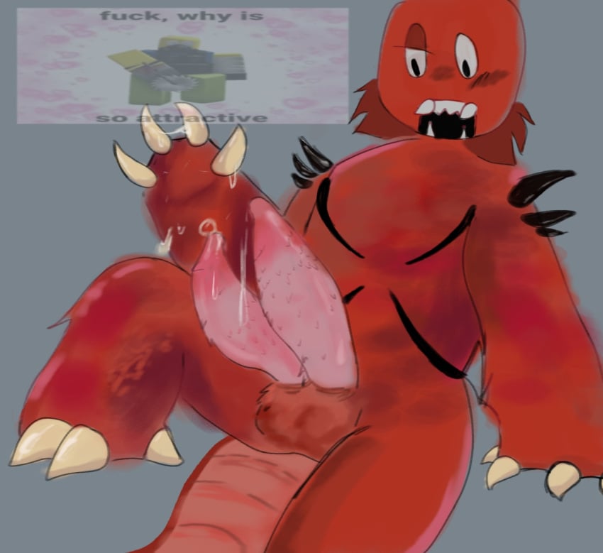 1boy balls claws_out diphallia diphallism drakobloxxer furry male multi_genitalia multi_penis penis red_body roblox roblox_game sawnoob_(tr:ud) the_robloxia:_until_dawn thighs