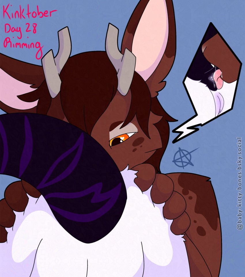 absurd_res anal andromorph anthro antlers domestic_cat duo felid feline felis freak_magic1369 hi_res horn hybrid intersex intersex/male jackalope jacko_(freak_magic1369) kinktober kinktober_2024 lagomorph magic_(freak_magic1369) male mammal oral reptile reptile_ears rimming rimming_intersex scalie sex