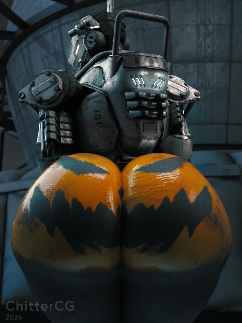 1boy big_ass big_ass_(male) chittercg deepspacebug halloween halloween_2024 huge_ass huge_butt male male_only robot solo solo_male spectre_(titanfall) titanfall wide_hips