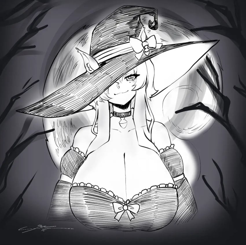 anime busty fanart guy1605fawkes halloween halloween_costume lewdtuber ren_azod sif_avellana squirrel virtual_youtuber vtuber waifu wholesome witch