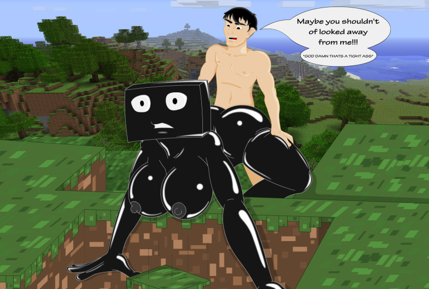 anal anal_rape anal_sex artist_request ass big_ass big_breasts big_butt black_hair black_skin breasts bumrape butt buttsex cube dialogue doggy_style enderman enderwoman english_text forced forced_anal from_behind from_behind_position genderswap_(mtf) huge_ass minecraft nipples rape rule_63 scenery screenshot straight surprise surprise_buttsex surprised text video_games