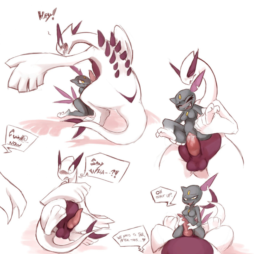 anthro breasts carrying color cum female fur furry insertion interspecies lugia male mel_the_hybrid nude penis pokemon pokemon_(species) sex size_difference sneasel straight tagme testicles vulva