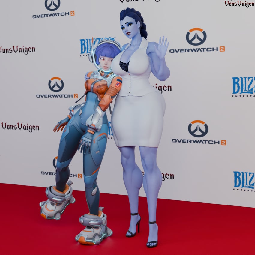 2girls 3d activision amelie_lacroix ass assassin big_ass big_breasts big_thighs blizzard_entertainment blue-skinned_female blue_body blue_skin breasts bust busty chest curvaceous curves curvy curvy_figure female female_focus hips hourglass_figure huge_ass huge_breasts juno_(overwatch) large_ass large_breasts legs light-skinned_female light_skin mature mature_female overwatch overwatch_2 purple-skinned_female purple_body purple_hair purple_skin slim_waist teo_minh thick thick_hips thick_legs thick_thighs thighs top_heavy voluptuous voluptuous_female vonsvaigen waist wide_ass wide_hips wide_thighs widowmaker