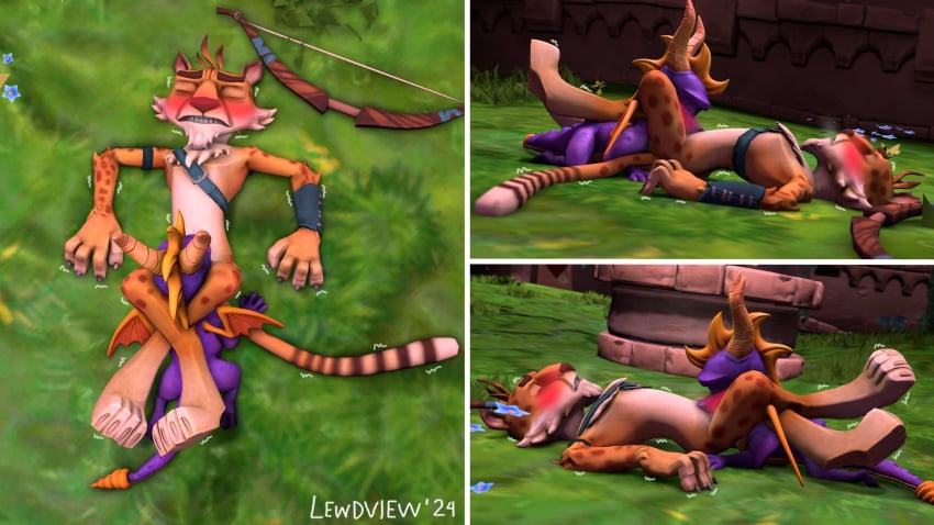 activision anthro arched_back body_hair cheetah chest_hair chest_tuft clenched_teeth cowlick crossed_legs curled_fingers dragon duo eyebrows face_in_crotch facial_hair felid feline feral genitals goatee hair half-closed_eyes head_between_legs head_in_crotch hi_res horn hunter_(spyro) implied_oral implied_orgasm legs_around_head legs_around_partner lewdview looking_pleasured lying male male/male mammal mythological_creature mythological_scalie mythology narrowed_eyes nude obscured_oral obscured_sex on_back orgasm orgasm_face pecs penis pronounced_browridge raised_eyebrows scalie scrunchy_face sex shaking shivering spiky_hair spyro spyro_the_dragon sucked_silly sucking tail teeth tongue tuft