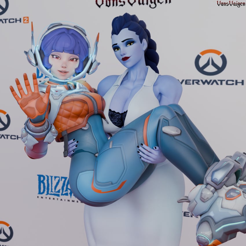 2girls 3d activision amelie_lacroix ass assassin big_ass big_breasts big_thighs blizzard_entertainment blue-skinned_female blue_body blue_skin breasts bust busty chest curvaceous curves curvy curvy_figure female female_focus hips hourglass_figure huge_ass huge_breasts juno_(overwatch) large_ass large_breasts legs light-skinned_female light_skin mature mature_female overwatch overwatch_2 purple-skinned_female purple_body purple_hair purple_skin slim_waist teo_minh thick thick_hips thick_legs thick_thighs thighs top_heavy voluptuous voluptuous_female vonsvaigen waist wide_ass wide_hips wide_thighs widowmaker