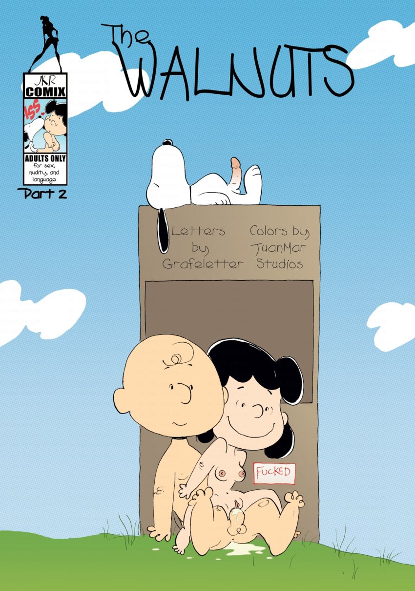 charlie_brown comic comic_cover female human jkr lucy_van_pelt male pale_skin peanuts sex snoopy straight walnuts