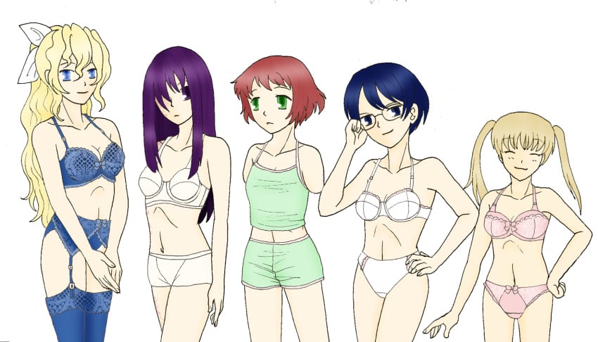 emi_ibarazaki hakamichi_shizune ikezawa_hanako katawa_shoujo lilly_satou pointy_chin tezuka_rin