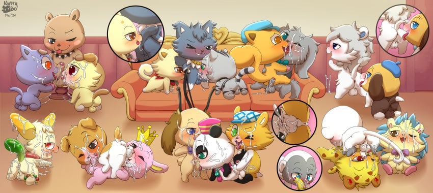 2024 69_position absurd_res alex_(jewelpet) anal anus ass ball_suck balls blue_body blue_eyes blue_fur blue_spines blush bodily_fluids bow_tie brown_body brown_eyes brown_fur brownie_(jewelpet) canid canine capybara caviid cheetah chite_(jewelpet) coal_(jewelpet) collar cum cum_inside dian_(jewelpet) domestic_cat ear_piercing erection eulipotyphlan felid feline felis fellatio fluffy french_kissing fur furniture genital_fluids genitals granite_(jewelpet) group group_sex gumimin hair hedgehog hi_res io_(jewelpet) jasper_(jewelpet) jewelpet jewelpet_(species) jewelry king_(jewelpet) kissing kohaku_(jewelpet) kris_(jewelpet) lagomorph leash leporid mammal markings masturbation nephrite_(jewelpet) nix_(jewelpet) nude nutty_bo oral orgy penetration penile penis piercing purple_hair rald_(jewelpet) rimming rodent russian_blue sanrio sega sega_toys sex smile sofa spitroast spots spotted_body spotted_fur sucking tail tail_around_penis tail_fetish tail_play tail_sex tailjob tan_body tan_fur tata_(jewelpet) threesome titana_(jewelpet) tongue tongue_out tour_(jewelpet) tuft yellow_body yellow_fur yuku_(jewelpet)