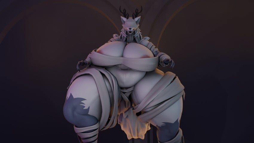 anthro areola areola_slip ass bandage belly big_belly big_breasts big_butt bloodborne breasts canid canine female first_person_view fromsoftware hi_res horn huge_breasts huge_butt huge_thighs hyper hyper_breasts hyper_butt hyper_thighs licking licking_lips licking_own_lips mammal mythological_canine mythological_creature mythology obscured_eyes solo sony_corporation sony_interactive_entertainment the3dmilf thick_thighs tongue veil vicar_amelia were werecanid werecanine werewolf