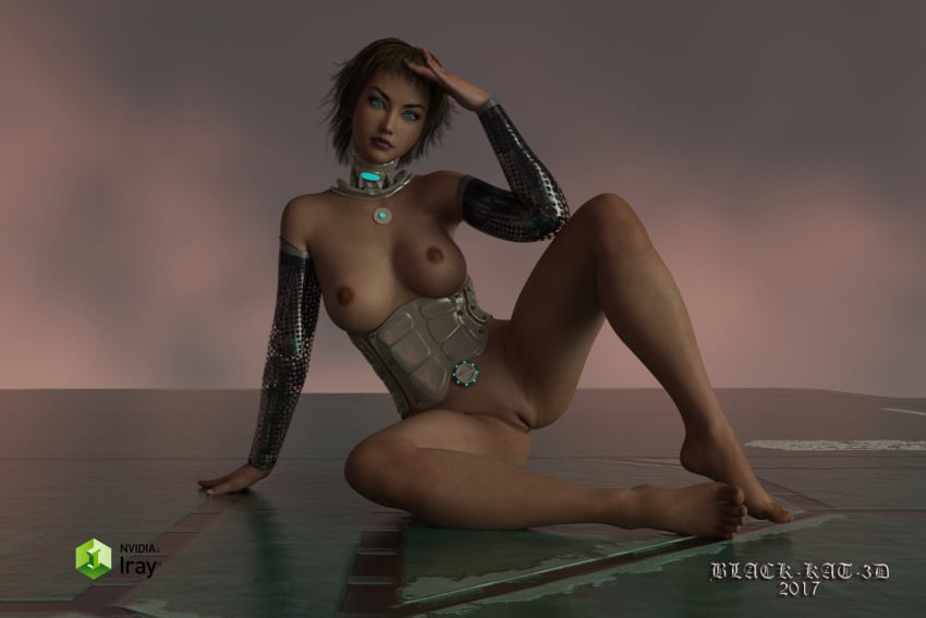 black-kat-3d-studio breasts cyborg solo_female vulva