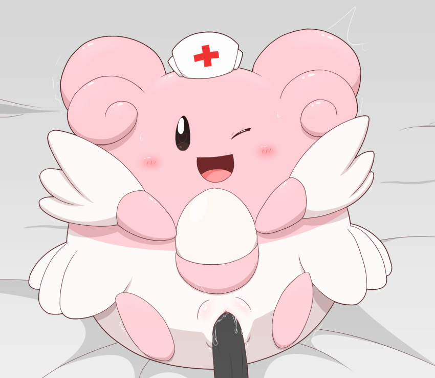 blissey blush female looking_at_viewer male minami_(artist) nintendo penis pokémon_(species) pokemon pokemon_focus pussy solo_focus straight video_games