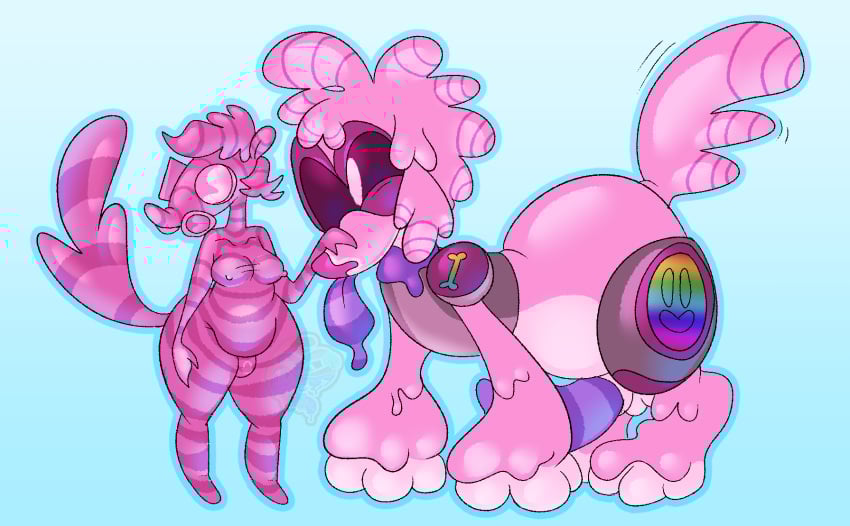 anthro belly bulge clothing drone dronification duo female feral gas_mask hi_res hyper latex latex_clothing latex_skinsuit machine male male/female mammal mask mephitid nipple_outline robot size_difference skinsuit skunk slime suit tight_clothing wizzygak
