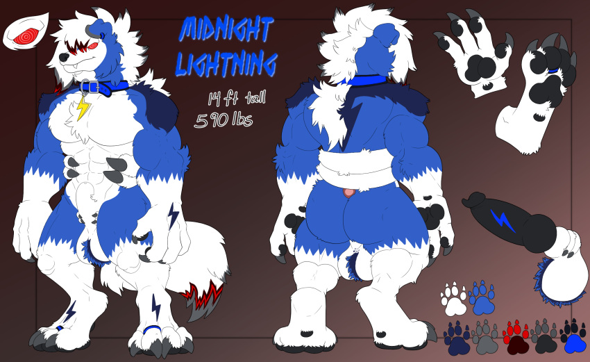 animal_genitalia canid canine claws foxlightning generation_7_pokemon genitals hi_res knot lycanroc male mammal model_sheet night nintendo pads_(disambiguation) paws penis pokemon pokemon_(species) sheath sheet_(disambiguation)