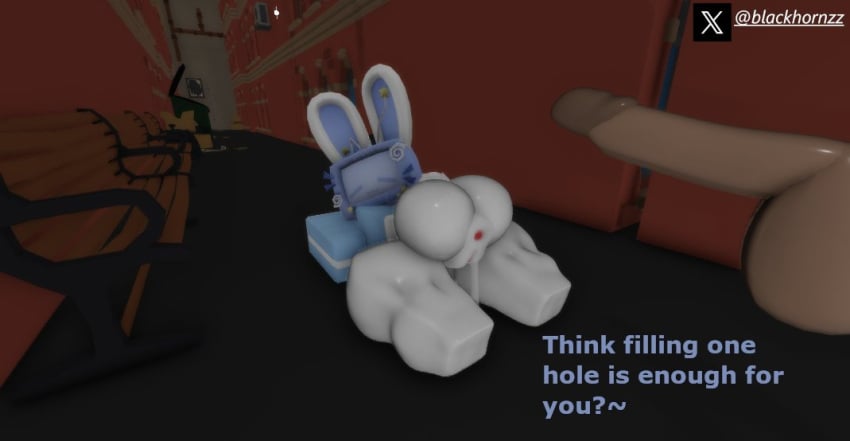 1boy 1girls 3d after_sex after_vaginal aftermath all_fours alley alleyway antenna_wire antennae antennae_(anatomy) bent_over big_ass big_cock big_penis blackhornzz bunny_ears cum cum_dripping_out_of_pussy cum_in_pussy cum_inside cum_overflow dripping dripping_cum female half-dressed half_naked huge_ass male oozing_cum request roblox roblox_avatar robloxian screen_face silvy_(silvythetvbunny) thick_thighs tv_head twitter_username