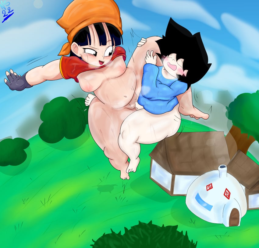 angelonce big_thighs blush blushed_face brat curvy curvy_body curvy_female curvy_figure curvy_male dragon_ball dragon_ball_gt grabbing grass nipples nsfwed22 oc original_character pan_(dragon_ball) saiyan saiyan_girl sex sky small_breasts steam steaming_body sweaty sweaty_body thick_thighs vagina vaginal_penetration vaginal_sex