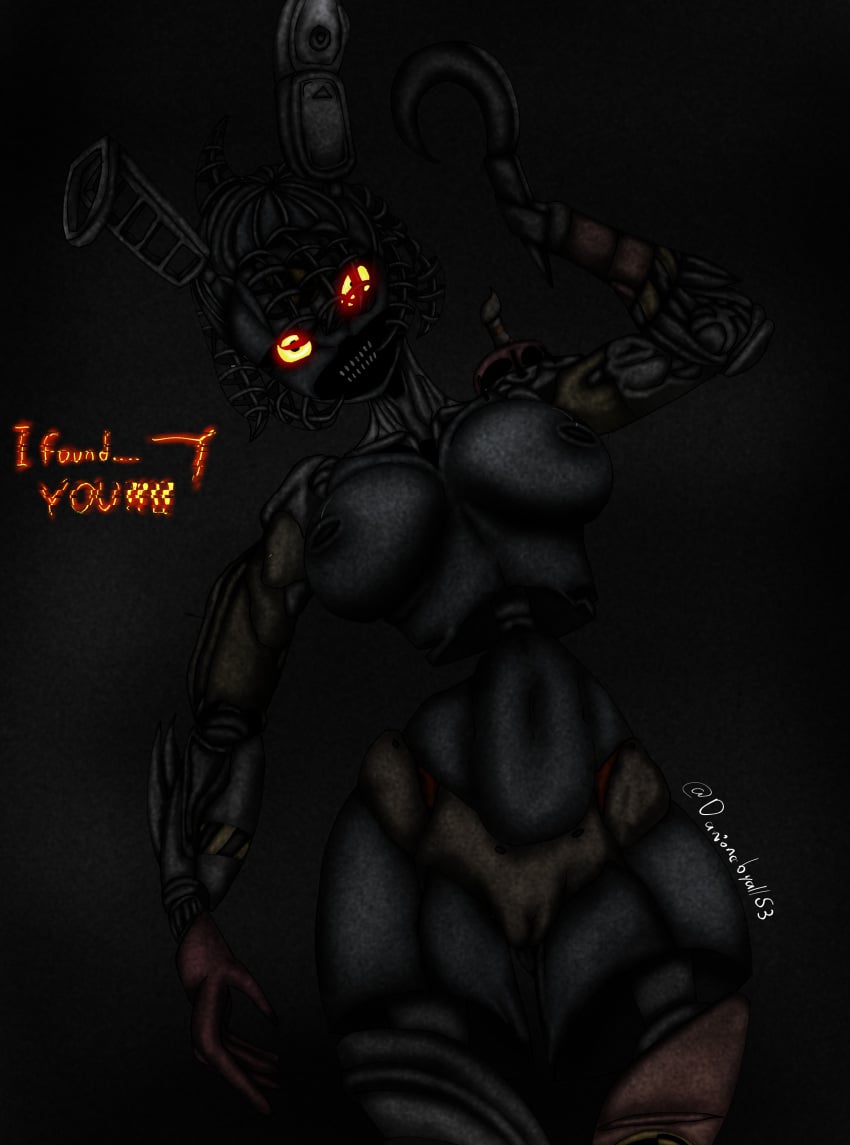 1girls big_breasts bonnie_(cally3d) breasts danionebyall53_(artist) endoskeleton five_nights_at_freddy&#039;s five_nights_at_freddy&#039;s:_secret_of_the_mimic fnaf mimic prototype prototype_design stalker the_mimic the_mimic_(fnaf)