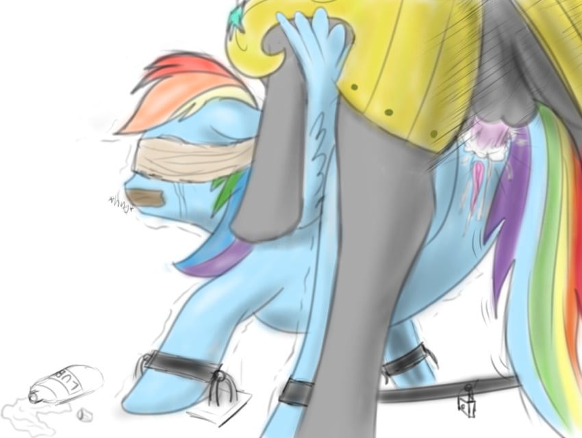 friendship_is_magic my_little_pony oilyrr rainbow_dash_(mlp) royal_guard_pony smooth_skin