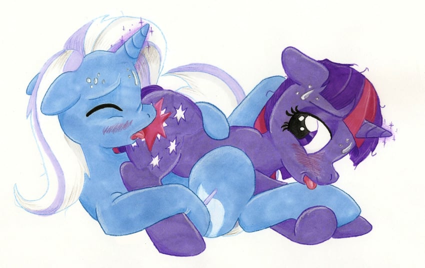 friendship_is_magic my_little_pony smooth_skin tagme trixie trixie_(mlp) twilight_sparkle_(mlp)