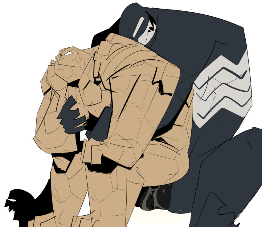 alien anal anthro balls duo elemental_creature erection galanartworks genitals hi_res male male/male male_penetrated male_penetrating male_penetrating_male marvel marvel_rivals mineral_fauna muscular muscular_anthro muscular_male on_lap penetration penis rock rock_creature sex the_thing_(marvel) venom_(marvel)
