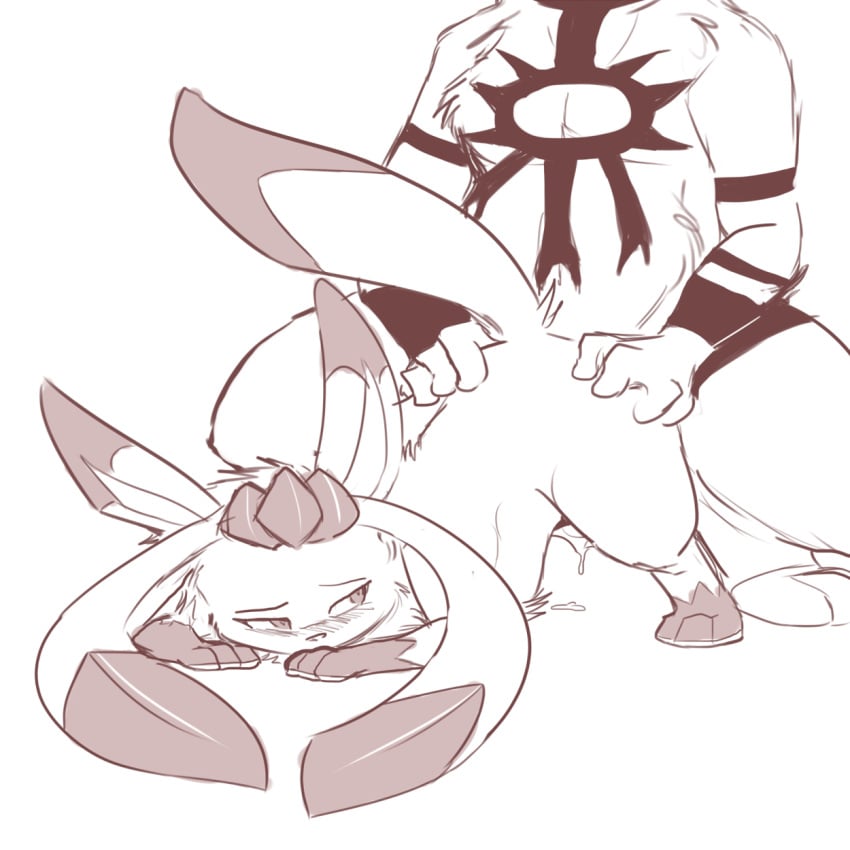 1girls artist_request bent_over crossover eyes female from_behind glaceon high_resolution interspecies king_of_fighters male male_human/female_pokemon monochrome orochi_(kof) penetration pokemon pokemon_only pokephilia sex snk spread_legs vaginal_penetration video_games zoophilia