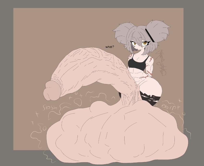 1futa abs auburn_hair balls breasts cock_vore color darker_penis dialogue erect_penis erection futanari gigantic_balls gigantic_penis gigantic_testicles huge_balls huge_penis huge_testicles hyper_balls hyper_penis intersex oc original_character penis ripped_pants scar sfx shoggothiccnsfw shortstack simple_background slosh sports_bra standing struggling_prey thick_thighs thighhighs unknown_prey veins veiny_penis vore white_penis white_skin wide_hips yellow_eyes