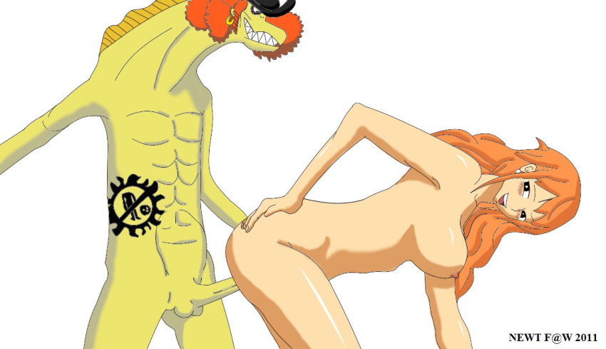 female hammond_(one_piece) male nami nami_(one_piece) newt_f@m nude one_piece post-timeskip sex