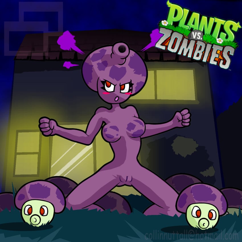 dendrophilia fume-shroom_(pvz) fungi fungi_humanoid fungy mushroom mushroom_girl mushroom_humanoid plant plant_girl plants_vs_zombies puff-shroom_(pvz) pvz slushy tagme