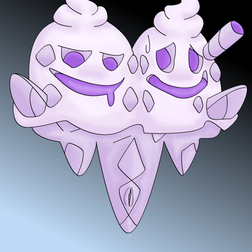 color female female_only feral nude pokemon smile solo tagme vanilluxe vulva