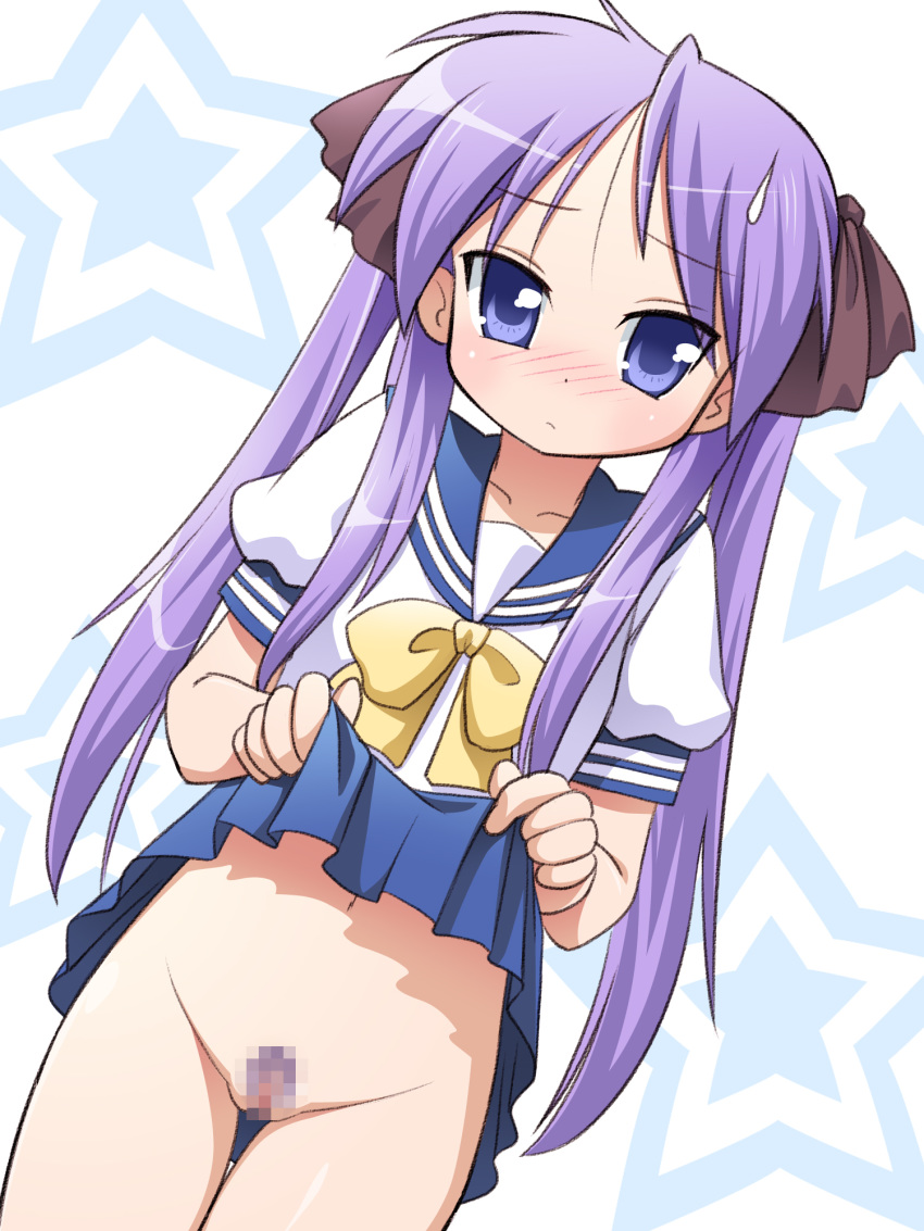 censored kagami_hiiragi long_twintails lucky_star tagme