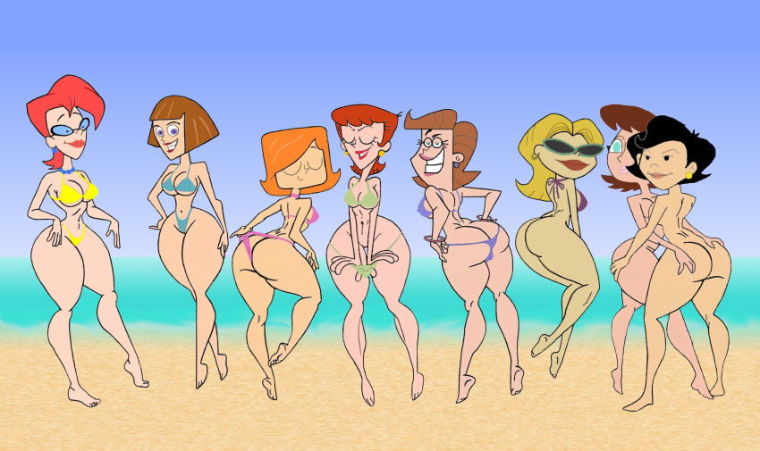 6+girls american_dragon:_jake_long asian ass ass_grab bad_dog beach bikini black_eyes black_hair blonde_hair breasts brown_hair cartoon_network cleavage clenched_teeth closed_eyes crossover curvy cyan_eyes danny_phantom debbie_turnbull debs_turnbull dexter's_laboratory dexter's_mom dexter's_neighbor_lady disney disney_channel earrings eyewear female female_only glasses grin happy hips huge_ass human johnny_test_(series) large_breasts lila_test lipstick long_hair looking_at_viewer looking_back madeline_fenton medium_breasts megane milf mrs._potanski multiple_females multiple_girls necklace nickelodeon no_bra no_panties nude orange_hair pale_skin panties_down panty_pull perky_breasts pose presenting presenting_hindquarters purple_eyes purple_hair pussy red_hair red_lipstick robotboy short_hair sideboob small_ass small_breasts smile straight_hair streaks susan_long tan_skin the_fairly_oddparents thick thick_lips thick_thighs thighs timmy's_mom underboob wide_hips