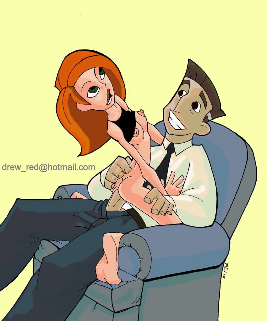 cheating_husband disney father_and_daughter female human james_timothy_possible kim_possible kimberly_ann_possible male nipples reddrew straight straight_hair tagme