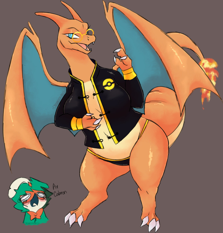 big_belly big_boobs big_butt charizard chubby chubby_female chubby_furry decidueye dragon furry furry_dragon furry_female pokémon_(species) pokemon pokemon_(species) pokemon_unite