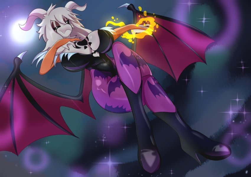 1girl 1girls 2020s 2024 2d 2d_(artwork) 2d_artwork 5_fingers anthro anthro_female anthro_focus anthro_only anthrofied armwear asriel_dreemurr asriel_dreemurr_(god_form) background bat_wings bedroom_eyes belly big_breasts big_hips breasts capcom cleavage clothed clothed_female clothes color colored cosplay curled_horns curved_horn curved_horns curvy curvy_body curvy_female curvy_figure curvy_thighs darkstalkers digital_drawing_(artwork) ear ears_down eyelashes eyes eyes_half_open eyes_open fanart female female_anthro female_asriel female_focus female_only fingernails fingers fluffy_ears fur furry furry_ears furry_female furry_only goat goat_ears goat_girl goat_horns goat_humanoid hair half-closed_eyes half-dressed half_naked heart heart_symbol heels high_heels hips horn horned_humanoid horns hourglass_figure humanoid long_ears looking_at_viewer magic magic_user magical_girl mammal mammal_humanoid monster monster_girl monster_girl_(genre) moon morrigan_aensland_(cosplay) mtvoomer nail nails neck night night_sky nighttime no_bra no_bra_under_clothes no_dialogue no_humans no_text non-human nsfw nude nude_female partially_clothed partially_clothed_female partially_nude revealing_clothes revealing_clothing revealing_outfit sexually_suggestive simple_background smile smiling smiling_at_viewer snout solo solo_focus suggestive suggestive_look suggestive_pose suggestive_posing textless thick_thighs thighs undertale undertale_(series) video_game video_game_character video_game_franchise video_games voluptuous voluptuous_female white_body white_eyes white_fur white_hair wide_thighs wings