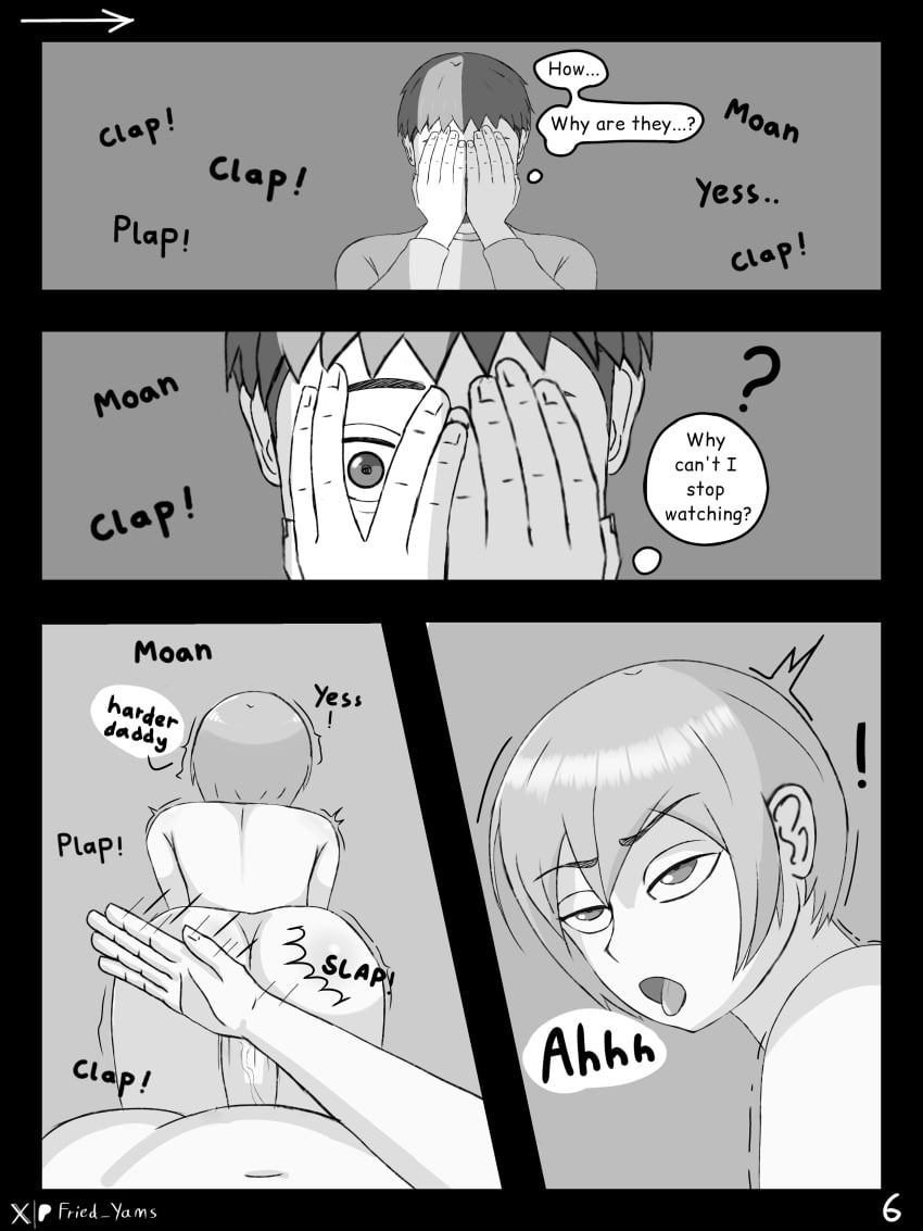 3boys ahe_gao comic covering_face cucked_by_father cuckold cuckolding dad_and_son dad_fucking_son daddy daddy_and_twink daddy_kink doggy_style femboy femboysub feminine_male gay incest ntr peeping peeping_tom slapping_ass slapping_butt submissive_male sweetpotat0 tongue_out trap yaoi