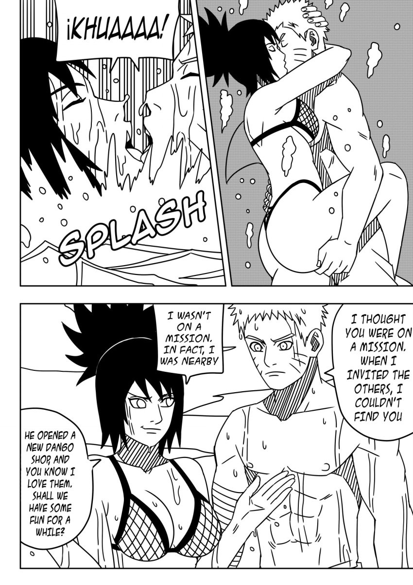 1boy 1boy1girl 1girls adapted_costume adult age_difference ass ass_grab big_ass big_breasts bikini breasts busty cleavage comic dialogue english_text in_water kissing long_hair male/female mitarashi_anko monochrome naruto naruto:_the_last naruto_(series) naruto_shippuden ninrubio ocean older_female partially_submerged ponytail revealing_swimsuit sea sex shirtless shirtless_(male) short_hair skimpy skimpy_bikini story straight submerged swimsuit swimwear teenager tied_hair underwater underwater_view uzumaki_naruto voluptuous water wet wet_body wet_skin younger_male