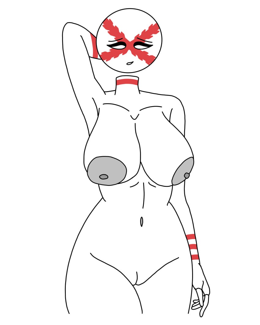 areola areolae ass big_ass big_breasts breasts countryhumans countryhumans_girl erect_nipples eyebrows eyelashes female female_focus female_only huge_breasts naked naval_artist_(artist) nervous nervous_smile nipples nude nude_female pussy solo solo_focus spanish_empire_(countryhumans)