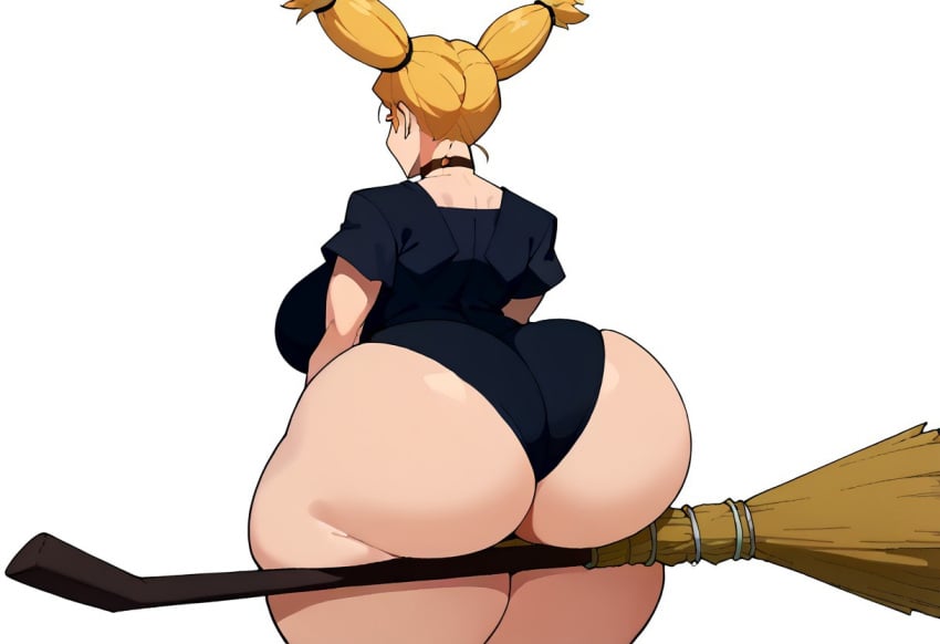 1girls ai_generated alternate_ass_size alternate_breast_size ass ass_focus bottom_heavy butt_focus butt_lift butt_support fat_ass female female_only huge_ass huge_butt jujutsu_kaisen nishimiya_momo round_ass round_butt shortstack solo tagme widescreen