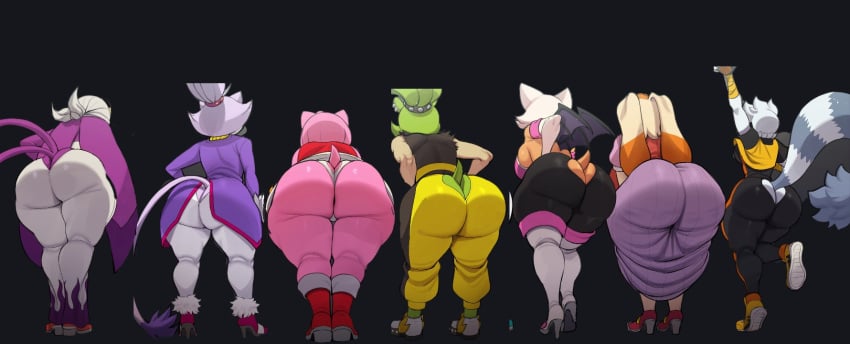 amy_rose big_ass big_breasts blackwhiplash blaze_the_cat edit huge_ass huge_breasts rouge_the_bat sonic_(series) sonic_the_hedgehog_(series) surge_the_tenrec tangle_the_lemur vanilla_the_rabbit wave_the_swallow