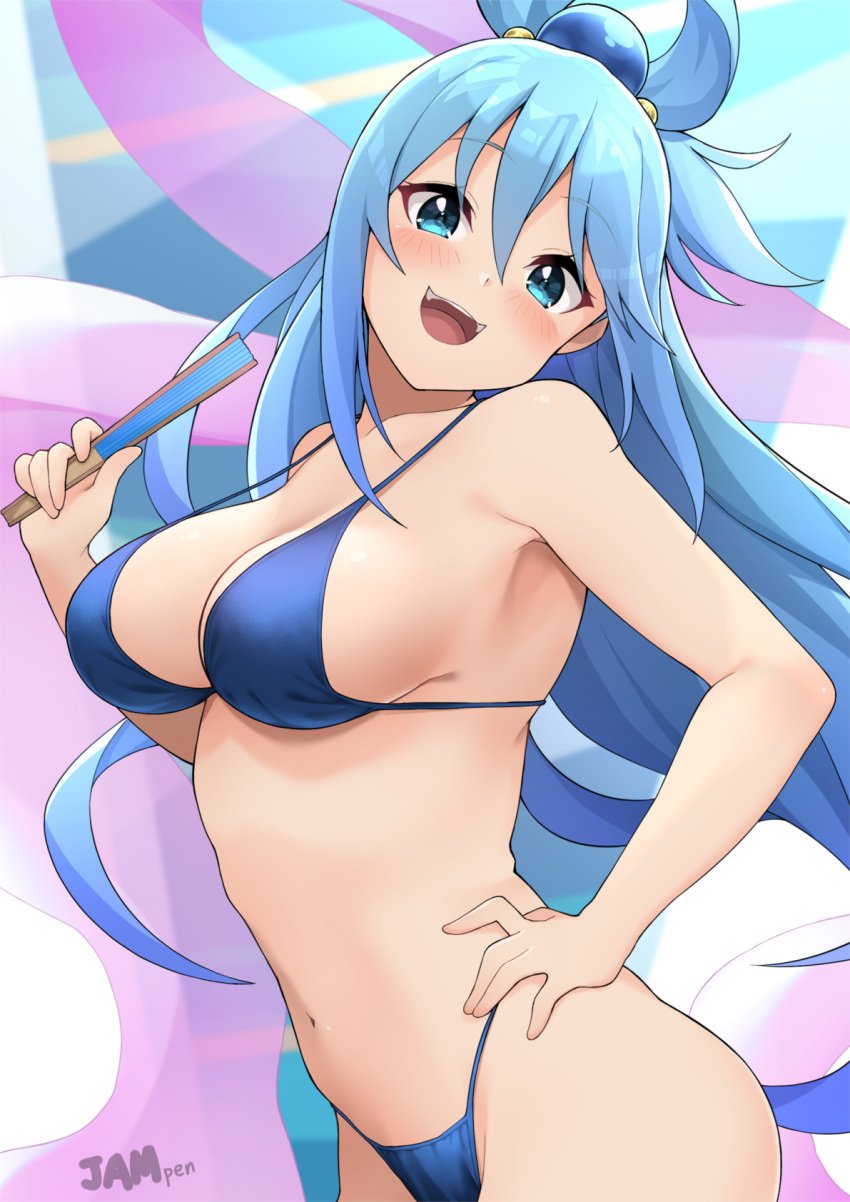 1girls adult adult_female aqua_(konosuba) aqua_hair aqua_hair_female armpit armpit_peek armpits ass bare_armpits bare_arms bare_back bare_belly bare_chest bare_hands bare_hips bare_legs bare_midriff bare_navel bare_shoulders bare_skin bare_thighs belly belly_button blue_eyebrows blue_eyes blue_eyes_female blue_hair blue_hair_female blush blush_face blush_lines blushed_face blushing_at_viewer blushing_face blushing_female breasts busty busty_female busty_girl cleavage collarbone curvy curvy_ass curvy_body curvy_female curvy_figure curvy_hips dot_nose elbows exposed_armpits exposed_arms exposed_back exposed_belly exposed_chest exposed_hips exposed_legs exposed_midriff exposed_navel exposed_shoulders exposed_skin exposed_thighs eyebrows_visible_through_hair fair_skin female female_focus female_only fingers hair_between_eyes hair_ornament hair_ornaments hairless_armpits hand_fan hand_on_hip hand_on_own_hip happy head_tilt high_resolution highres hourglass_figure jampen kono_subarashii_sekai_ni_shukufuku_wo! large_breasts lean_body lean_figure legs light-skined_female light-skinned light-skinned_female light_skin light_skin_female light_skinned light_skinned_female long_hair looking_at_viewer looking_sideways looking_to_the_side mature mature_female narrow_waist navel open_mouth open_mouth_smile parted_lips sexy_armpits shaved_armpits shoulders sideboob simple_background slender_body slender_waist slim_girl slim_waist smile smiley_face smiling smiling_at_viewer smooth_armpits smooth_skin solo standing thick_ass thick_thighs thighs thin_waist tilted_head tongue underboob upper_body upper_teeth useless_goddess v-line wide_hips