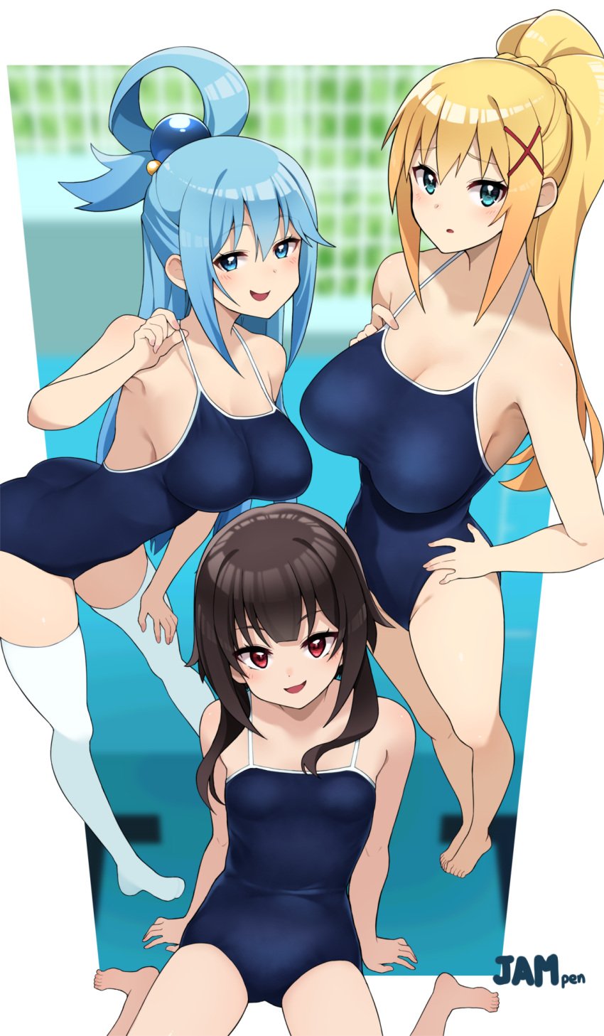 3girls adult adult_female ankles aqua_(konosuba) aqua_hair aqua_hair_female arm_support armpit armpit_crease armpit_peek armpits ass ass ass_cleavage bare_armpits bare_arms bare_calves bare_hands bare_hips bare_knees bare_legs bare_shoulders bare_skin bare_soles bare_thighs bare_toes barefoot belly belly_button bikini black_bikini black_one-piece_swimsuit black_swimsuit black_swimwear blonde_eyebrows blonde_female blonde_hair blonde_hair blonde_hair_female blue_eyebrows blue_eyes blue_eyes_female blue_hair blue_hair_female blurred_background blurry_background blush blush_face blush_lines blushed_face blushing_at_viewer blushing_face blushing_female braid braided_hair breasts brown_eyebrows brown_hair brown_hair_female busty busty_female busty_girl butt_crack butt_crack_outline calves child_bearing_hips cleavage collarbone covered_areola covered_areolae covered_crotch covered_nipples covered_pussy covered_vagina cross_hair_ornament curvy curvy_ass curvy_body curvy_female curvy_figure curvy_hips curvy_teen darkness_(konosuba) dot_nose elbows embarrassed embarrassed_exposed_female embarrassed_female exposed_armpits exposed_arms exposed_hips exposed_legs exposed_shoulders exposed_skin exposed_thighs exposed_toes eyebrows_visible_through_hair fair_skin feet female female_focus female_only fingernails fingers flat_belly flat_breasts flat_chest flat_chested full_body groin hair_between_eyes hair_ornament hair_ornaments hairless_armpits hand_on_chest hand_on_floor hand_on_ground hand_on_hip hand_on_leg hand_on_own_chest hand_on_own_hip hand_on_own_leg hand_on_own_thigh hand_on_thigh hands_on_floor hands_on_ground hanging_breasts high_resolution highres hourglass_figure jampen knee_socks knees kneesocks kono_subarashii_sekai_ni_shukufuku_wo! large_breasts lean_body lean_figure leaning_forward legs legs_closed legs_together legwear light-skined_female light-skinned light-skinned_female light_skin light_skin_female light_skinned light_skinned_female long_hair looking_at_viewer looking_seductive looking_up looking_up_at_viewer mature mature_female megumin multiple_females multiple_girls narrow_waist navel one-piece_swimsuit open_mouth open_mouth_smile overknees pale pale-skinned_female pale_skin pale_skinned_female parted_lips petite petite_body petite_breasts petite_female petite_girl petite_tits ponytail pussy red_eyes red_eyes_female scarlet_eyes school_swimsuit seductive seductive_armpits seductive_body seductive_cleavage seductive_expression seductive_eyes seductive_face seductive_female seductive_gaze seductive_grin seductive_hips seductive_look seductive_looks seductive_pose seductive_posing seductive_smile seductive_smirk seductive_stare seductive_thighs seductive_woman sexy_armpits shaved_armpits shoulders sideboob sidelocks sitting skinny skinny_female skinny_girl skinny_waist slender_body slender_waist slim_girl slim_waist small_breasts smile smiley_face smiling smiling_at_viewer smooth_armpits smooth_chest smooth_skin smug smug_expression smug_eyes smug_face smug_grin smug_smile socks soles standing stockings swimsuit swimwear teen_girl teenage_girl teenager thick_ass thick_thighs thigh_highs thighhighs thighs thin_waist toes tongue upper_body useless_goddess v-line white_knee_socks white_legwear white_socks white_stockings white_thigh_highs white_thighhighs wide_hips yellow_eyebrows yellow_hair yellow_hair_female