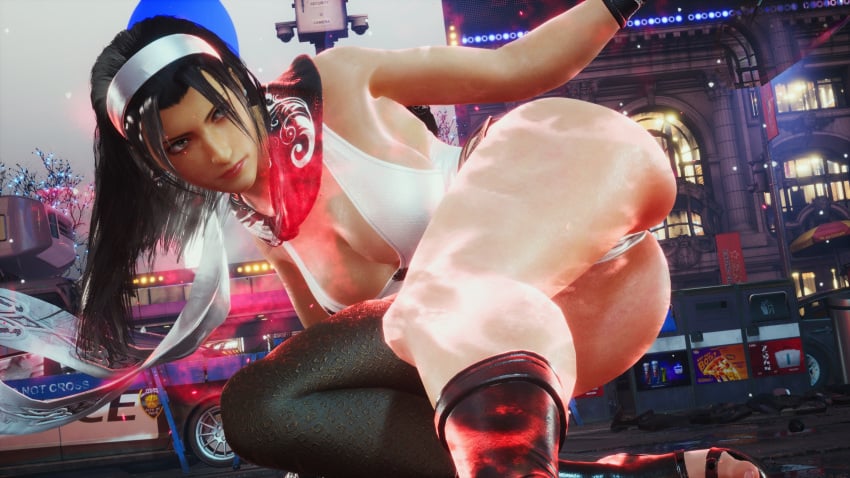 big_ass big_breasts female kazama_jun milf tekken tekken_8 thick_thighs